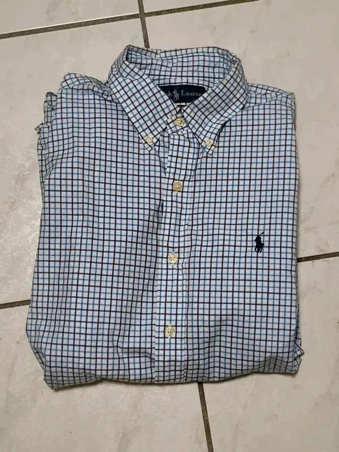 Chemise Ralph Lauren à carreaux – Custom Fit – Élégance vintage - photo numéro 4