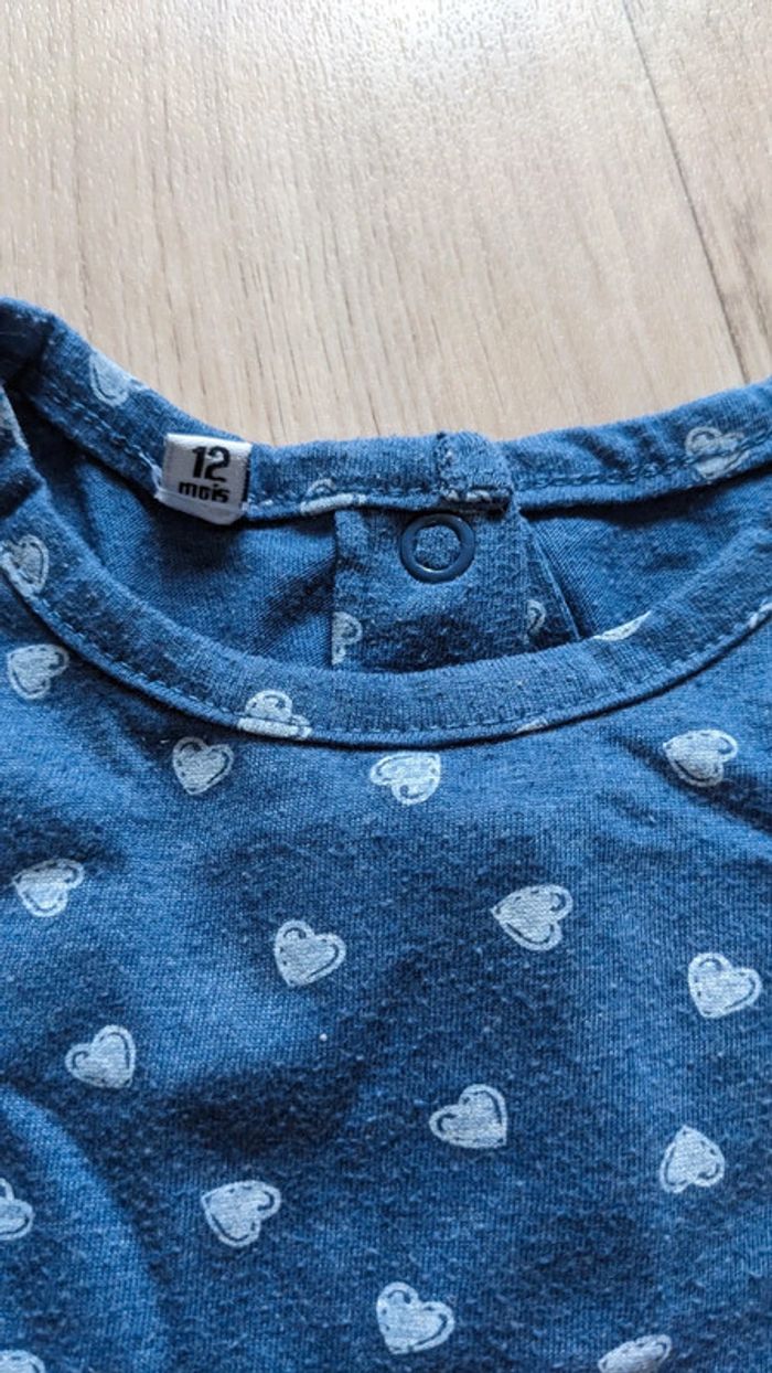 Robe bleu petit coeur 12 Mois - photo numéro 2