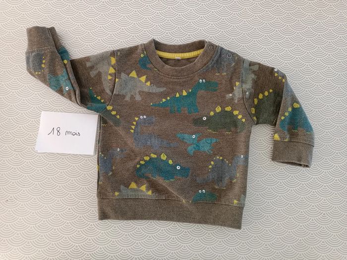 Pull dinosaure 18 mois