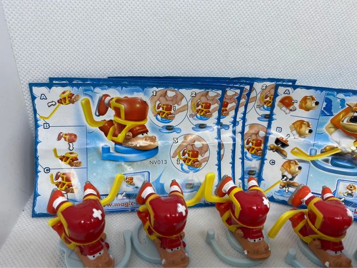 Lot de 6 surprises kinder hockeyeur + papier - photo numéro 4