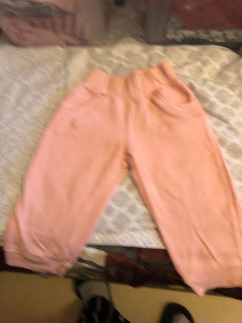 Pantalon molletonné rose 24 mois