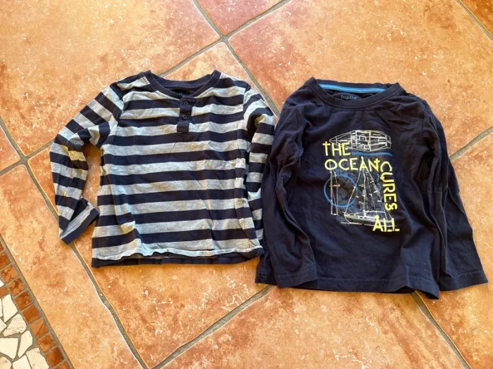 Lot 2 t-shirt Lupilu 2/4ans neufs