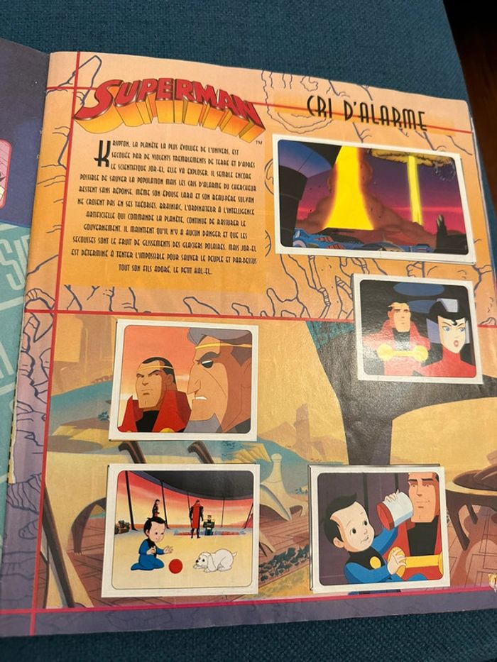 Album livre Panini complet stickers autocollants Superman super héros - photo numéro 4