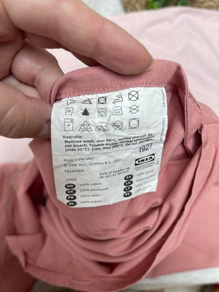 Housse de couette bébé rose - Tillgiven - IKEA - photo numéro 6