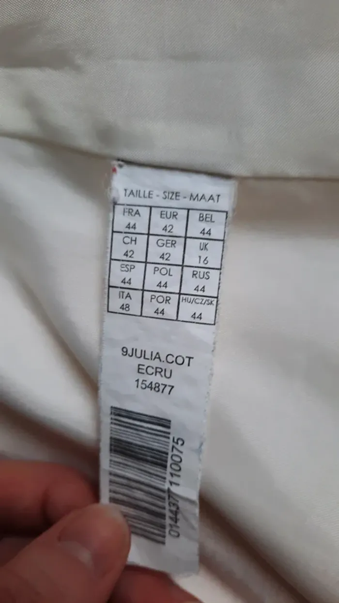 Veste printemps été blanche - photo numéro 5