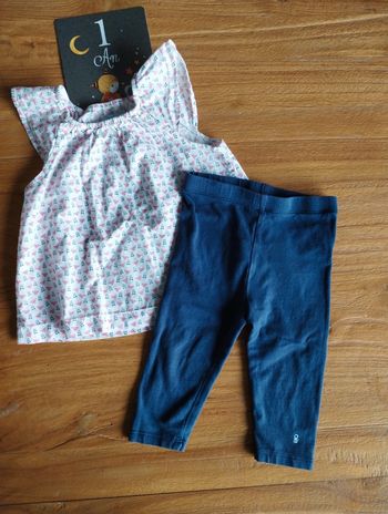 Blouse + legging obaibi 12 mois