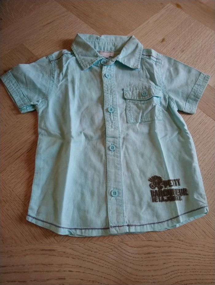 Chemise mc garçon 24 mois