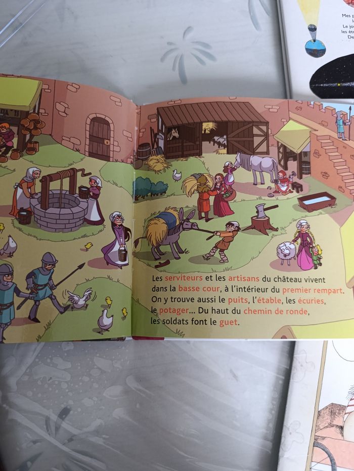 Lot de 2 livres pour enfant l'univers Larousse et les châteaux forts Mes p'tits docs - photo numéro 4