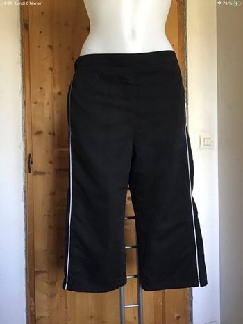 Pantacourt noir/ blanc microfibre Go Sport ( collection années 2000)