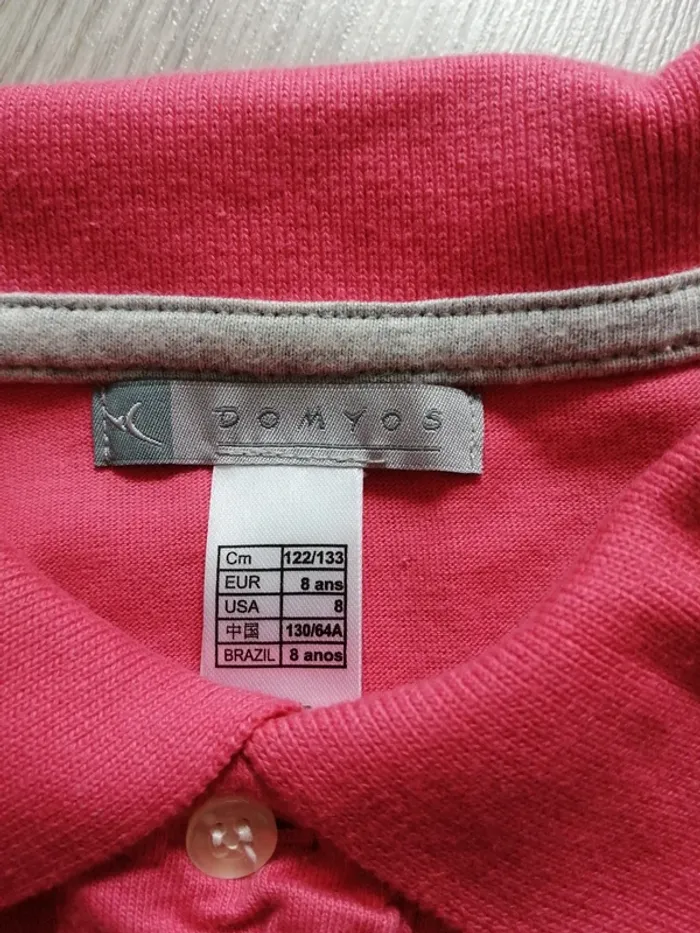 Tee-shirt Polo rose avec détails aux manches / domyos / (8ans) - photo numéro 2