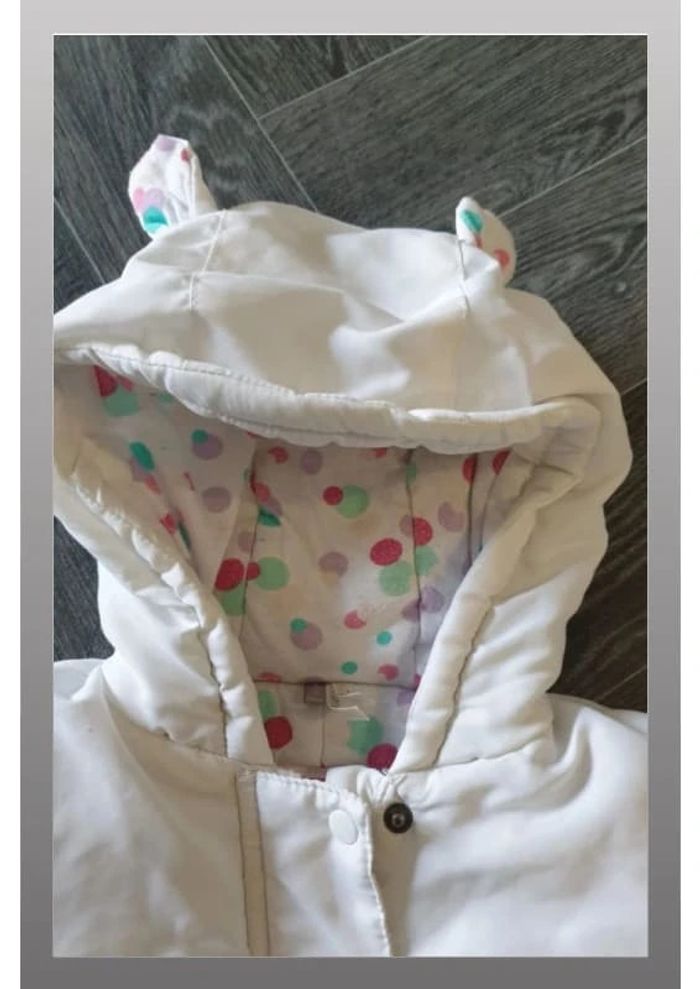 manteau combi pilote bébé blanc/violet/rose/vert Orchestra 9 mois - photo numéro 4