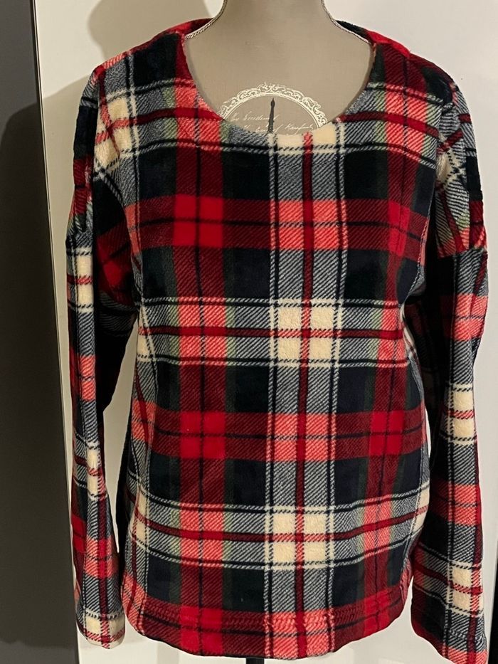 Ensemble Pyjama polaire à carreaux Etam Taille S en TBEG - photo numéro 5