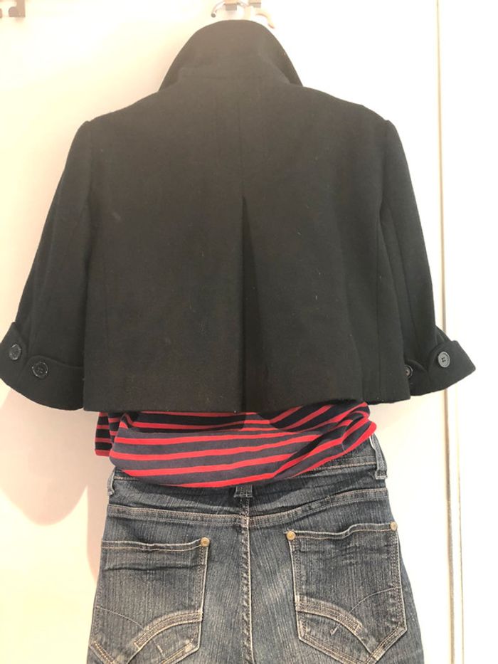 Camaïeu petite veste matière Caban taille 38 - photo numéro 19