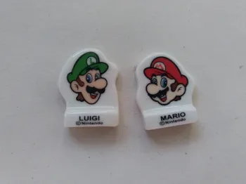 Fève Mario Luigi Bros Nintendo jeux vidéo