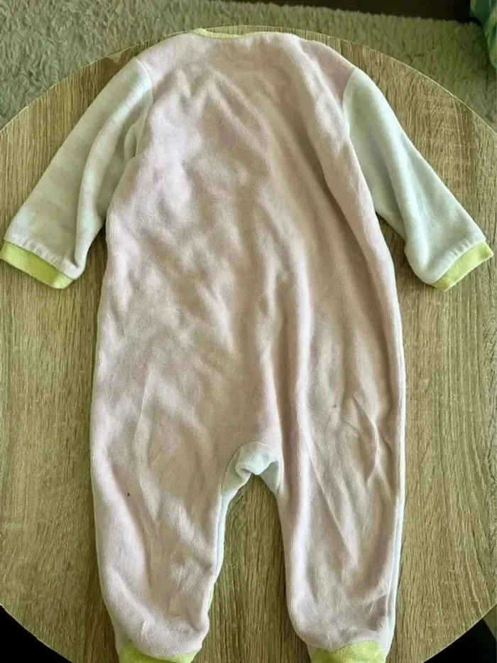 Grenouillère pyjama mixte velours 6 mois - photo numéro 6