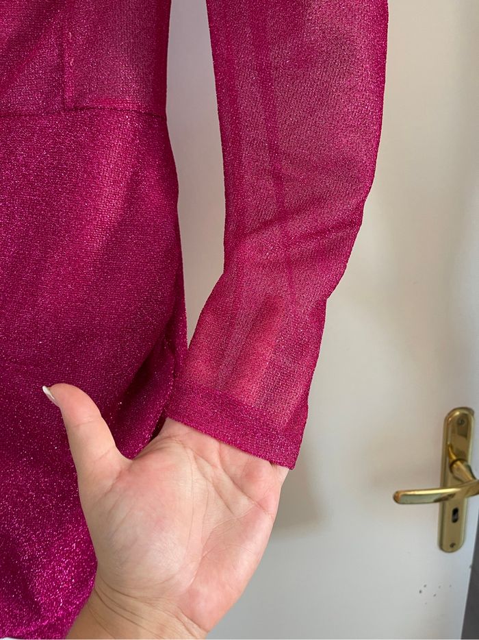 Robe de soirée rose fuchsia - photo numéro 3
