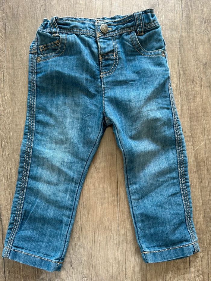 Lot 2 pantalon jean 9 mois - photo numéro 6
