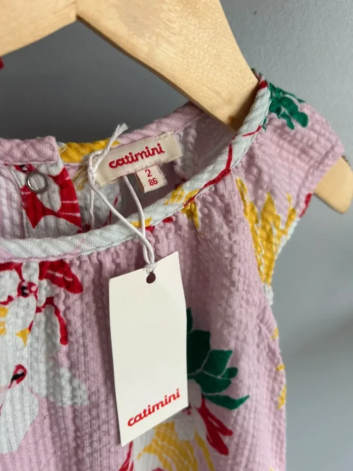 Combinaison d’été Catimini fille 2 ans neuve - photo numéro 2