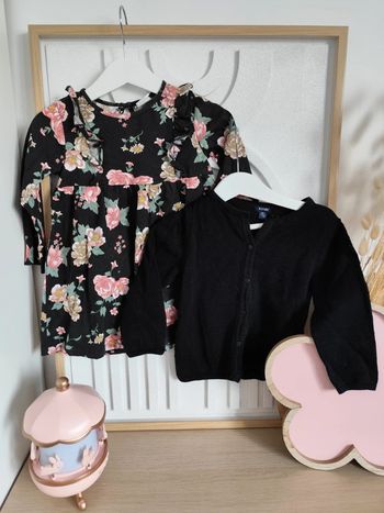 Ensemble robe gilet h&M Kiabi 18 mois