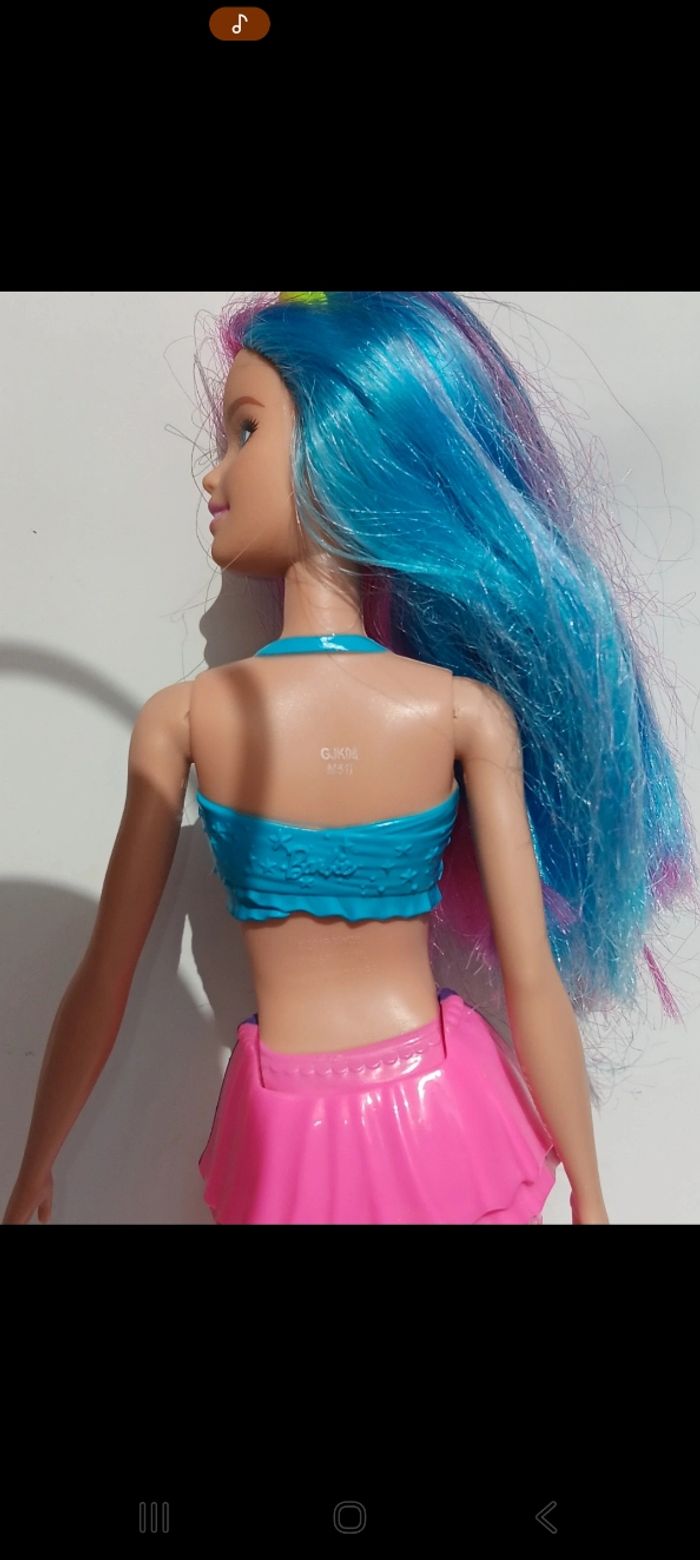 Poupée mattel barbie sirene Dreamtopia Mermaid Pink and Blue Hair (GJK08) - photo numéro 5