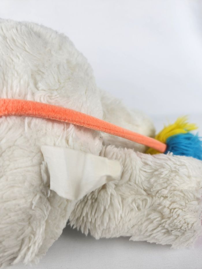 Peluche Popples Puffball Blanc - Mattel 1986 Vintage 30cm - photo numéro 5