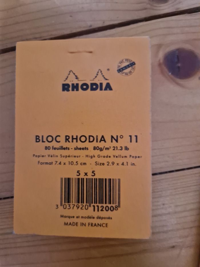 Bloc note rhodia n11 / - photo numéro 3