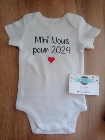 Body bébé mixte mini nous annonce grossesse