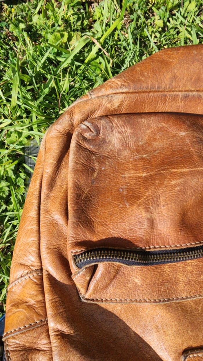 Joli sac en cuir vintage - photo numéro 5
