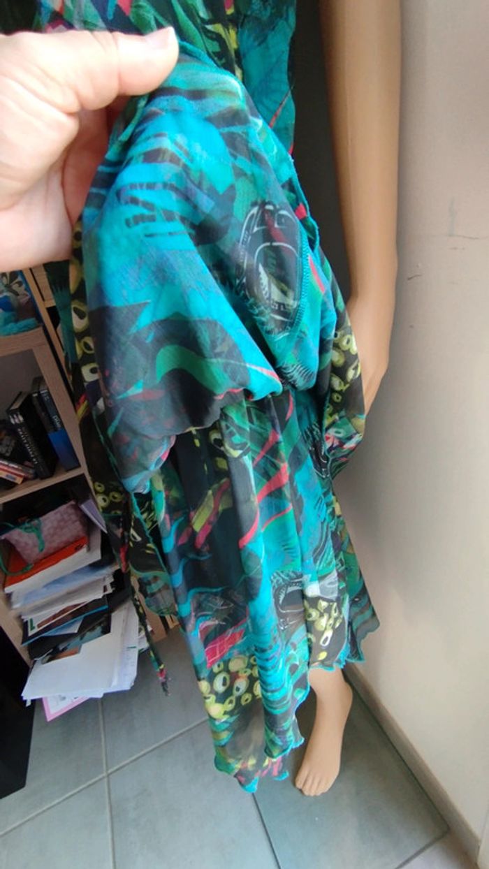Robe verte avec motifs ixoo taille 46 femme - photo numéro 11