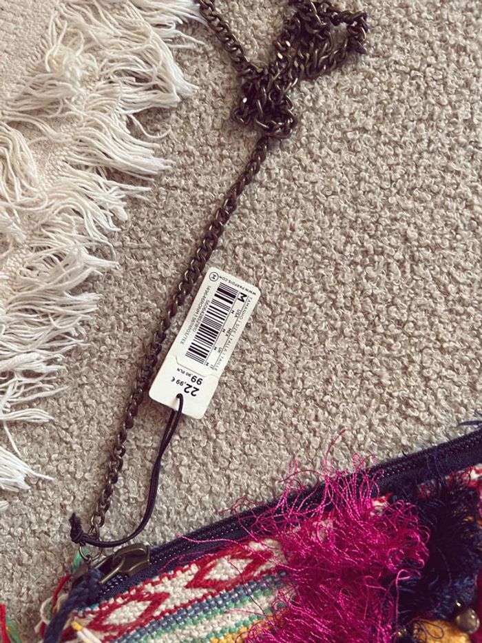Pochette avec chaîne femme parfois bohème / tissage / ethnique - photo numéro 6