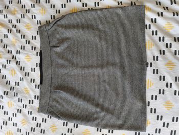 Jupe courte noire et blanche 