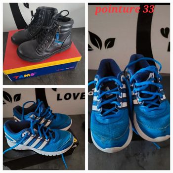 Paire de basket + paire de boots pointure 33