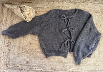 Gilet à Noeuds Taupe 