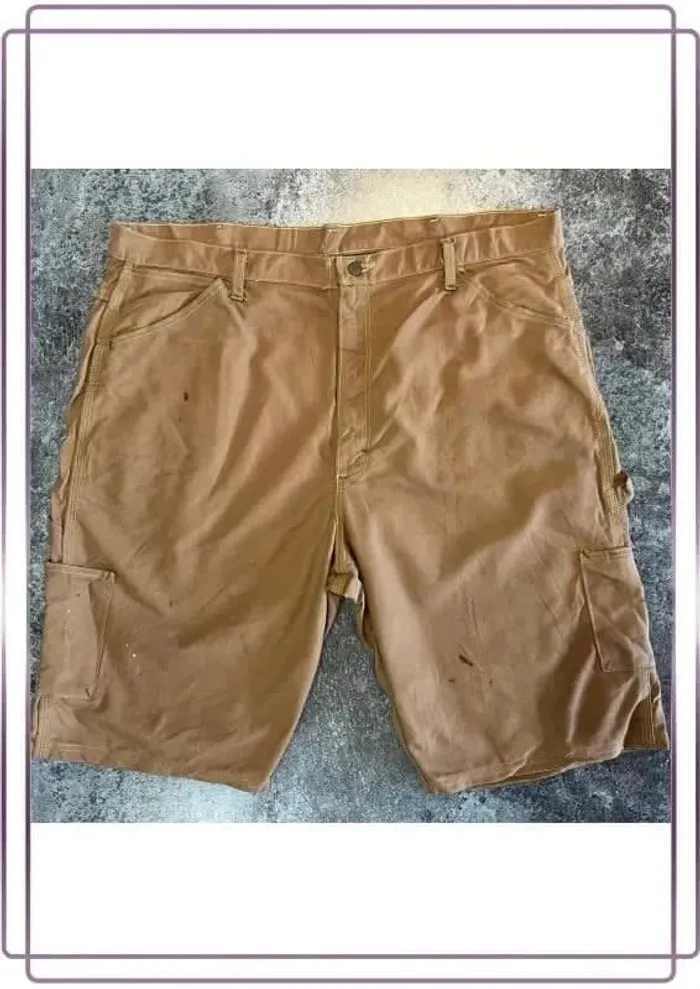 Short workwear marron homme Bulwark 42x37 Pantaloncini carpentiere uomo Zimmermannsshorts Herren