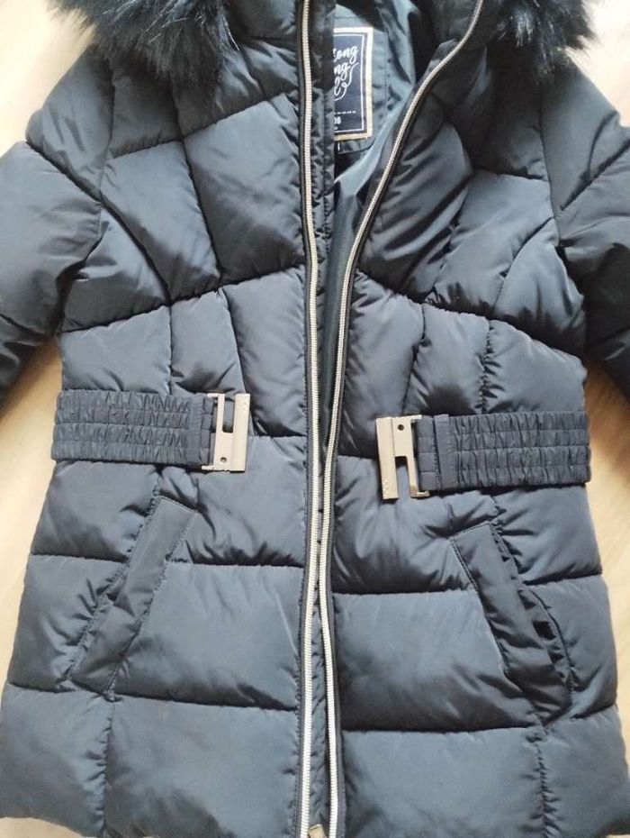 Veste D'Hiver Fille Bleu 140 Taille - photo numéro 4