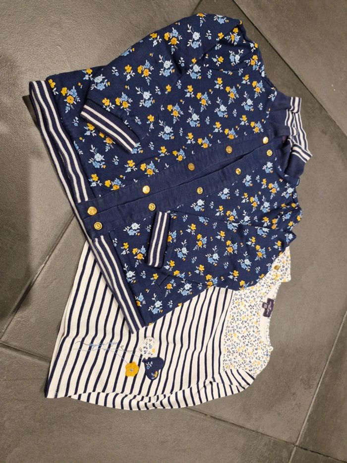 Ensrmble veste et t-shirt fille 6 ans