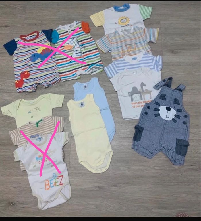 Lot bébé garçon 6 mois été