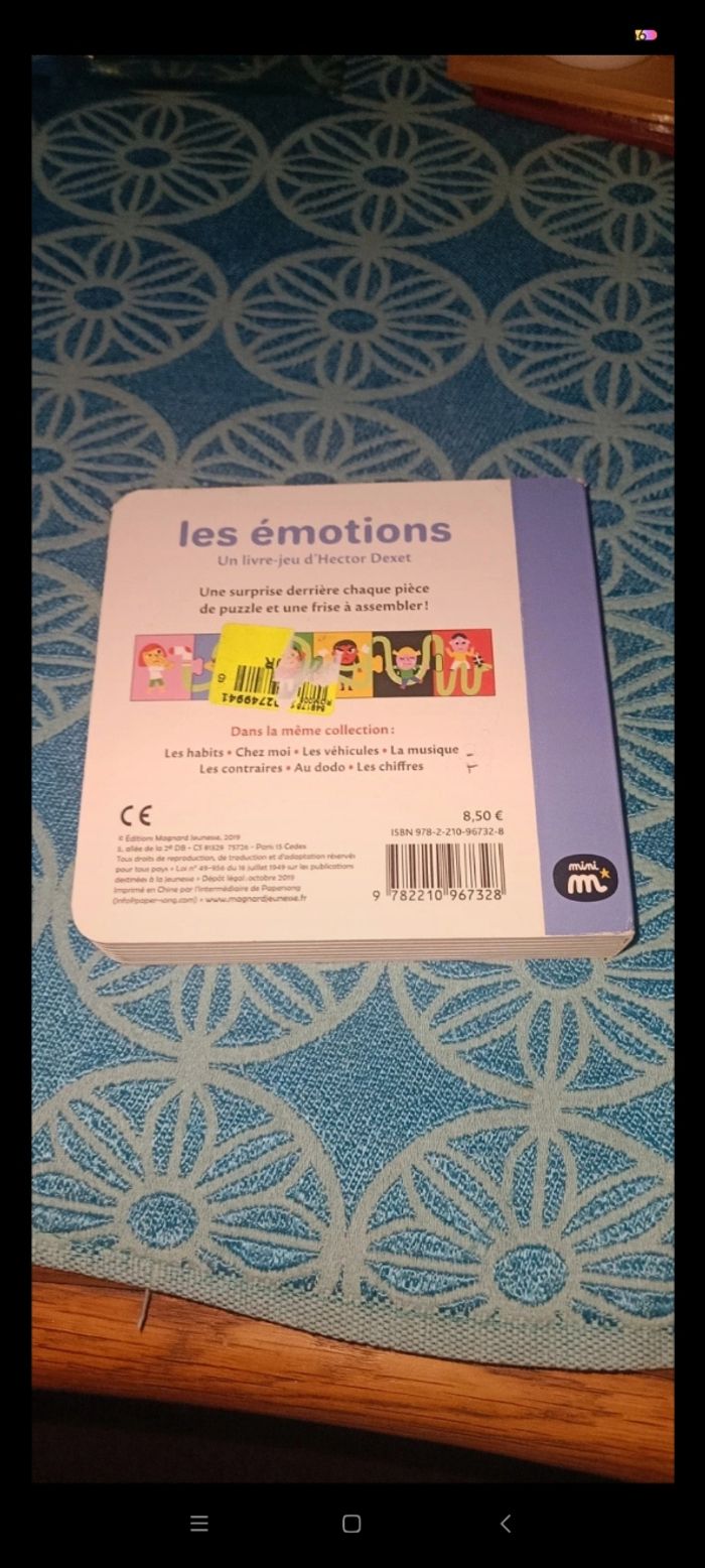 Livre les émotions - photo numéro 2