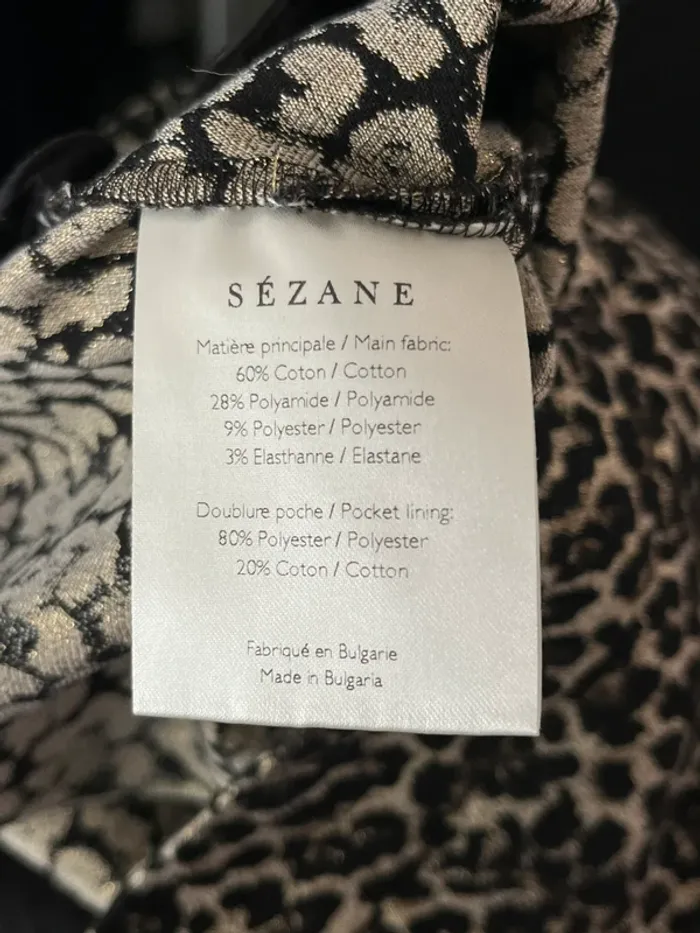 🐆 Pantalon Sézane - modèle  Clara léopard - T40 - Wild & Chic ! 🐆 - photo numéro 6