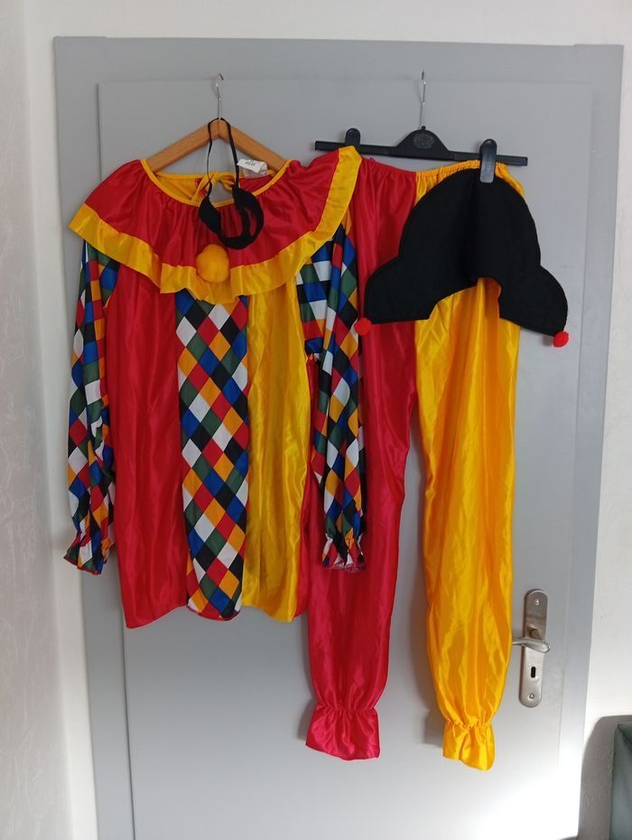 Déguisement Arlequin multicolore M/L