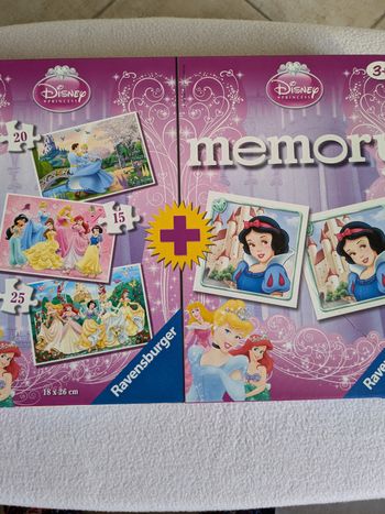 Memory+puzzles Disney Princess