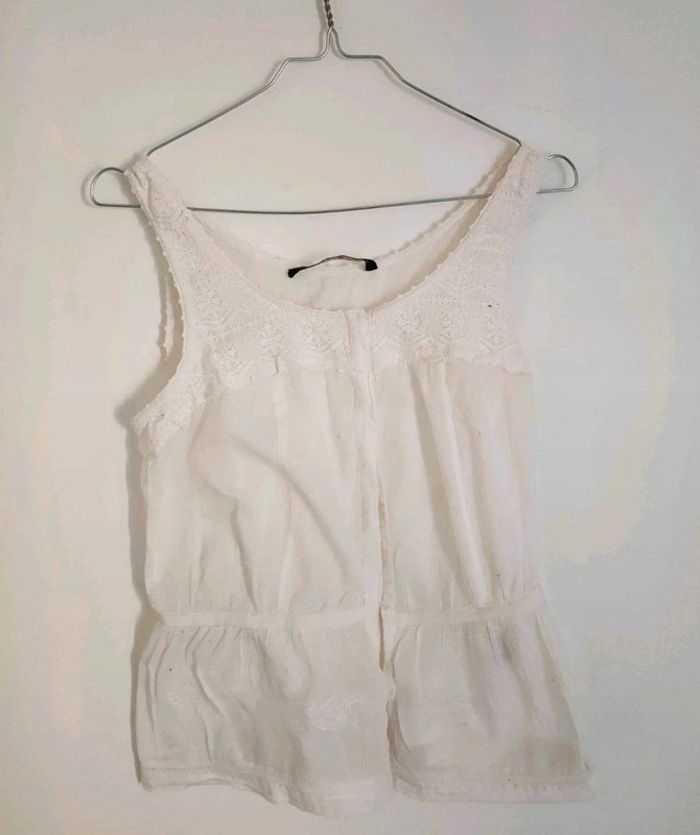 Sublime blouse neuve motif dentelle brodée - Dressing trié par tailles