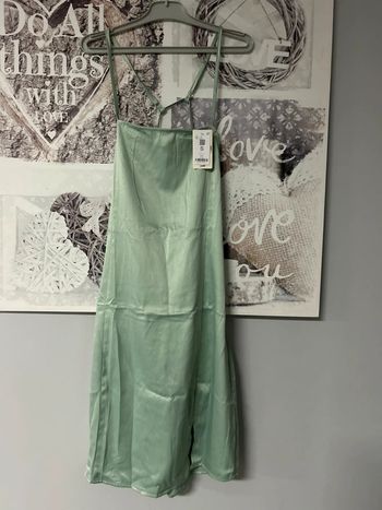 Robe courte Minislipiz Vert amande