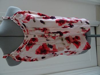Top rose motifs fleuris LA REDOUTE taille 38