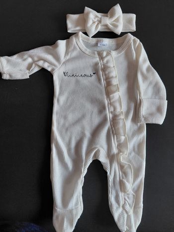 Ensemble pyjama personnalisé “mini-nous” + bandeau