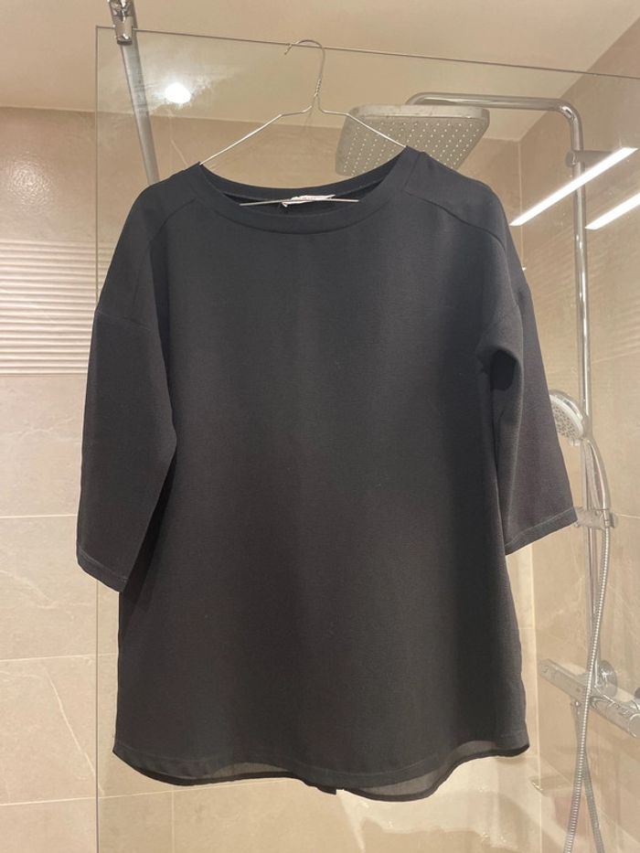 Blouse noire Camaïeu taille 36