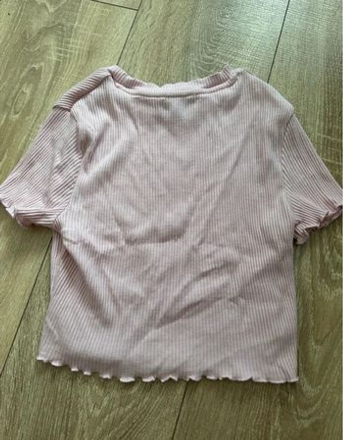 T-shirt court rose - photo numéro 2