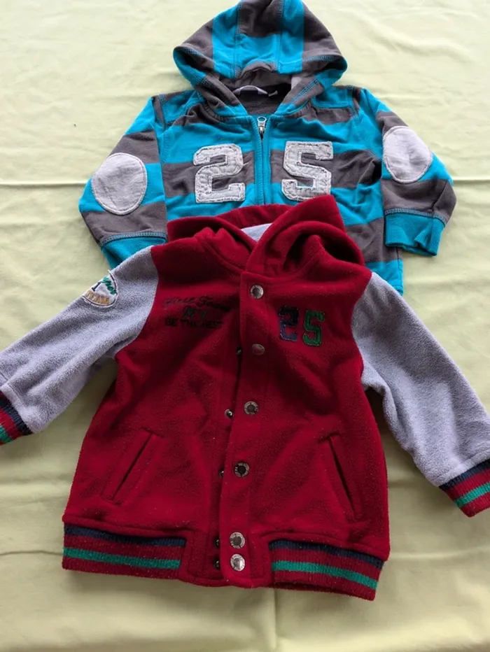 Lot de 2 sweats à capuche 18 mois - photo numéro 2