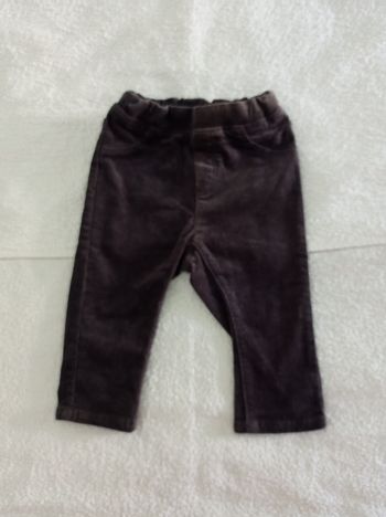 Pantalon en velours réglage sur les côtés taille 12 mois 74 cm
