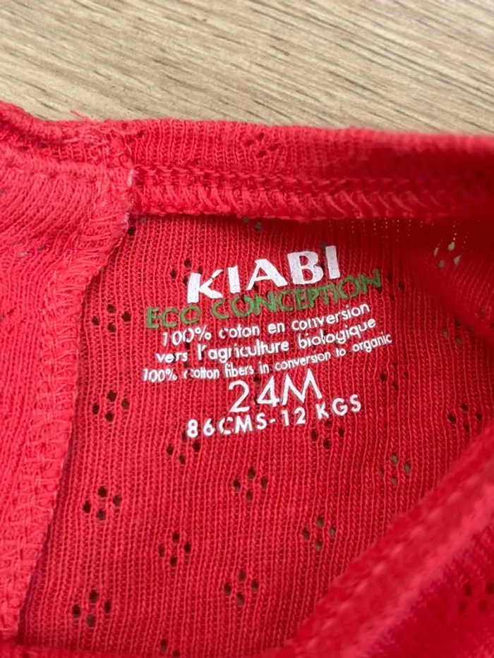 Ensemble robe et culotte Kiabi rouge - photo numéro 3